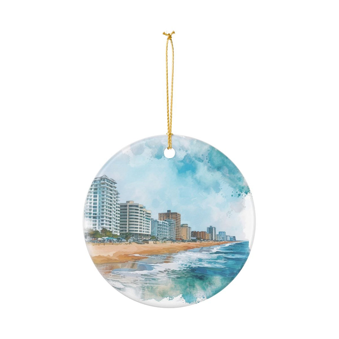 Virginia Beach Virginia Ornament: Unique Virginia Beach Souvenir, Virginia Beach Virginia Xmas Decor, and Authentic Virginia Beach Gift