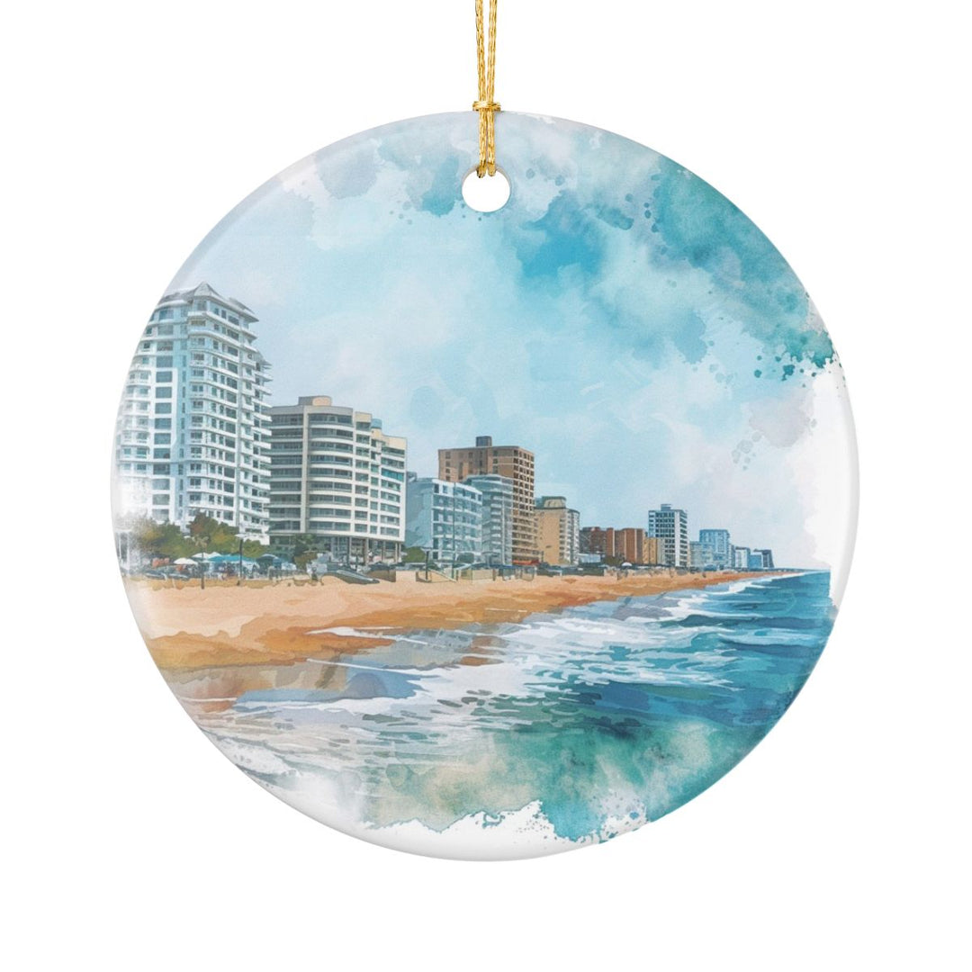 Virginia Beach Virginia Ornament: Unique Virginia Beach Souvenir, Virginia Beach Virginia Xmas Decor, and Authentic Virginia Beach Gift