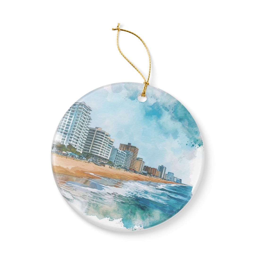 Virginia Beach Virginia Ornament: Unique Virginia Beach Souvenir, Virginia Beach Virginia Xmas Decor, and Authentic Virginia Beach Gift