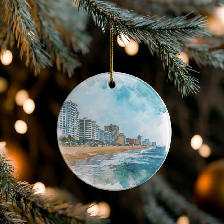 Virginia Beach Virginia Ornament: Unique Virginia Beach Souvenir, Virginia Beach Virginia Xmas Decor, and Authentic Virginia Beach Gift