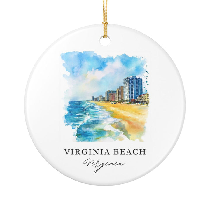 Virginia Beach Virginia Ornament | Christmas Travel Souvenir Gift