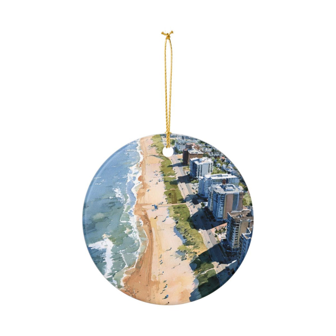 Virginia Beach Virginia Ornament: Unique Virginia Beach Souvenir, Virginia Beach Virginia Xmas Decor, and Authentic Virginia Beach Gift