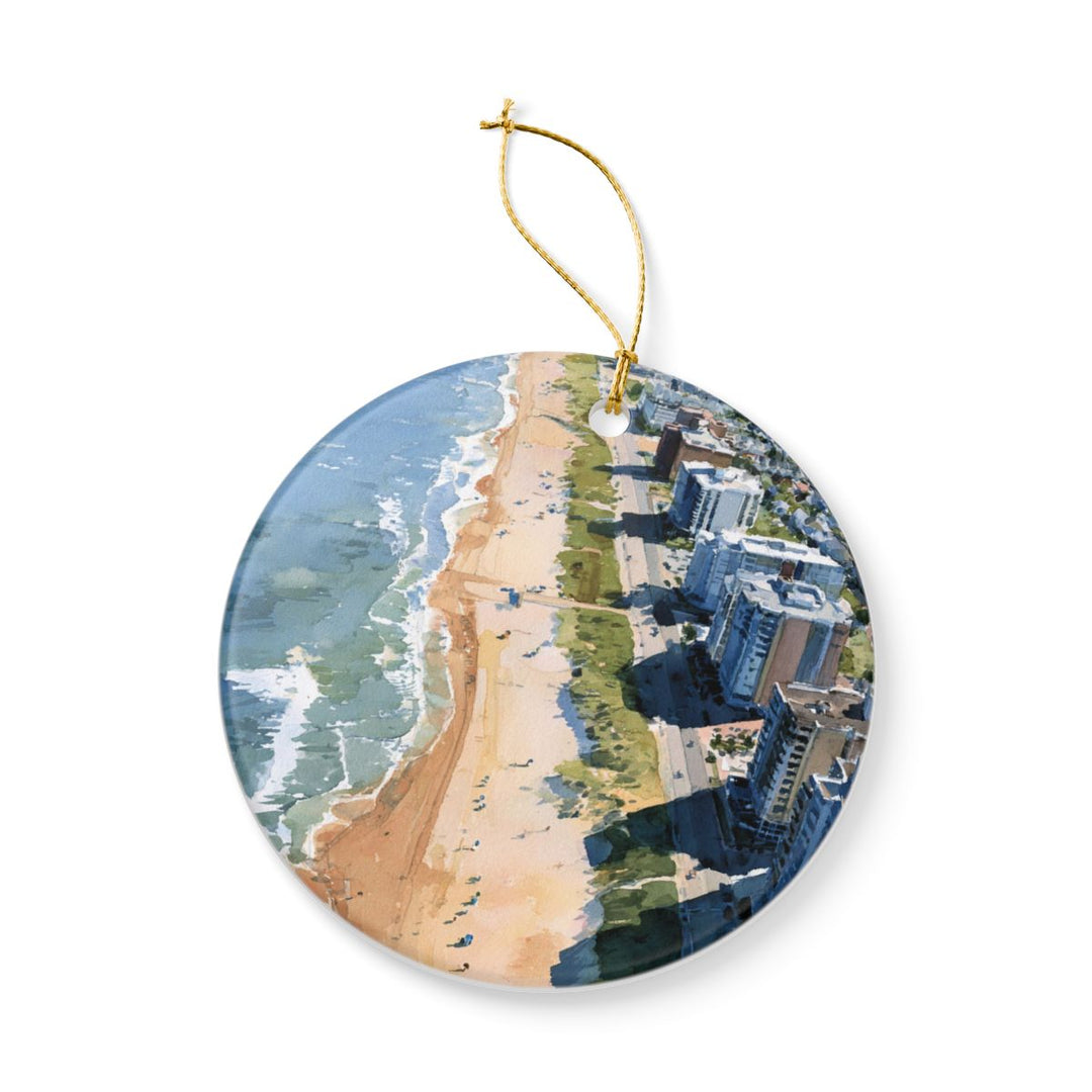 Virginia Beach Virginia Ornament: Unique Virginia Beach Souvenir, Virginia Beach Virginia Xmas Decor, and Authentic Virginia Beach Gift