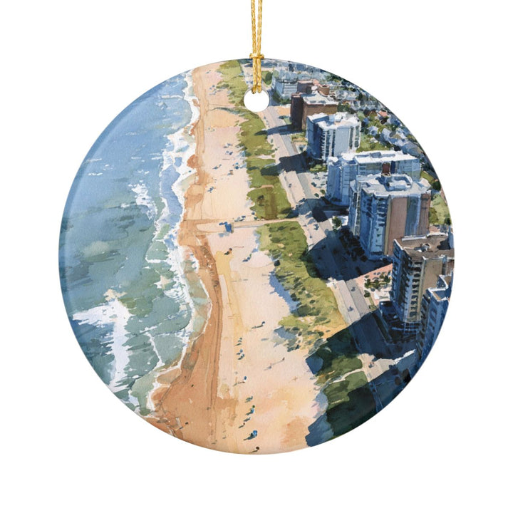 Virginia Beach Virginia Ornament: Unique Virginia Beach Souvenir, Virginia Beach Virginia Xmas Decor, and Authentic Virginia Beach Gift
