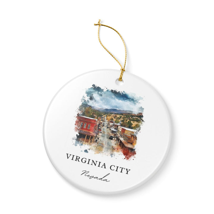Virginia City Nevada Ornament: Unique Virginia City Souvenir, Virginia City Nevada Xmas Decor, and Authentic Virginia City Gift