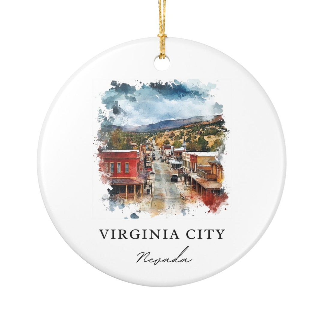 Virginia City Nevada Ornament: Unique Virginia City Souvenir, Virginia City Nevada Xmas Decor, and Authentic Virginia City Gift