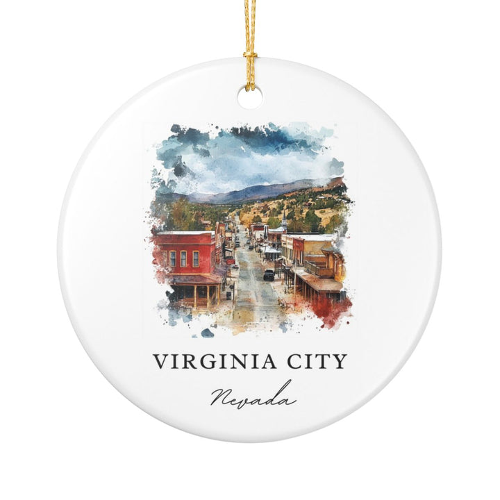 Virginia City Nevada Ornament: Unique Virginia City Souvenir, Virginia City Nevada Xmas Decor, and Authentic Virginia City Gift