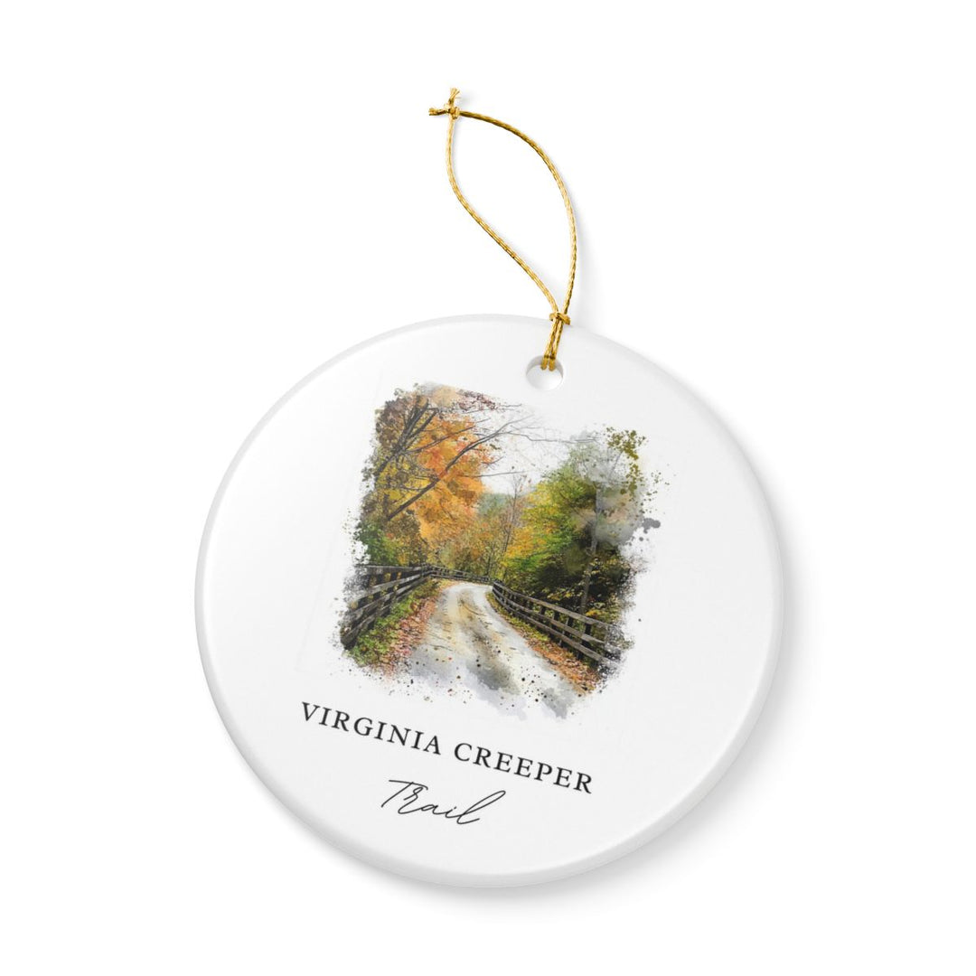 Virginia Creeper Trail Ornament | Christmas Travel Souvenir Gift