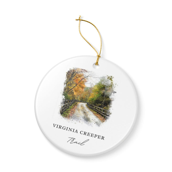Virginia Creeper Trail Ornament | Christmas Travel Souvenir Gift