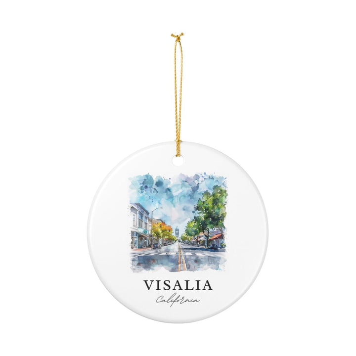 Visalia California Ornament: Unique Visalia Souvenir, Visalia California Xmas Decor, and Authentic Visalia Gift
