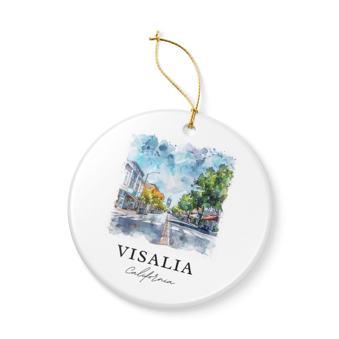 Visalia California Ornament: Unique Visalia Souvenir, Visalia California Xmas Decor, and Authentic Visalia Gift