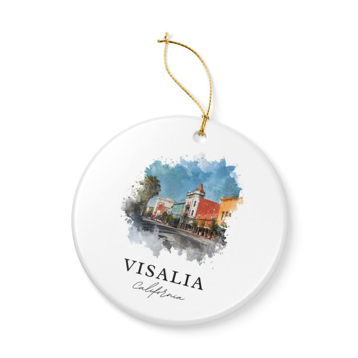 Visalia California Ornament: Unique Visalia Souvenir, Visalia California Xmas Decor, and Authentic Visalia Gift