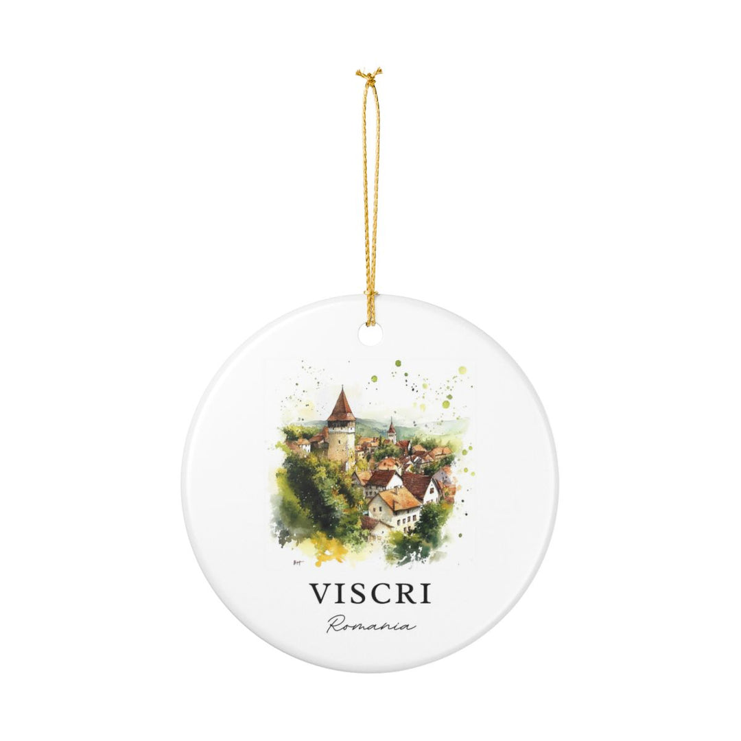 Viscri Romania Ornament: Unique Viscri Souvenir, Viscri Romania Xmas Decor, and Authentic Viscri Gift