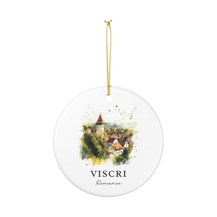 Viscri Romania Ornament: Unique Viscri Souvenir, Viscri Romania Xmas Decor, and Authentic Viscri Gift