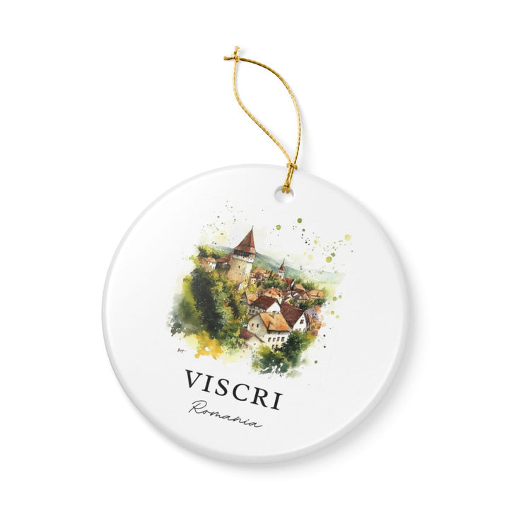 Viscri Romania Ornament: Unique Viscri Souvenir, Viscri Romania Xmas Decor, and Authentic Viscri Gift