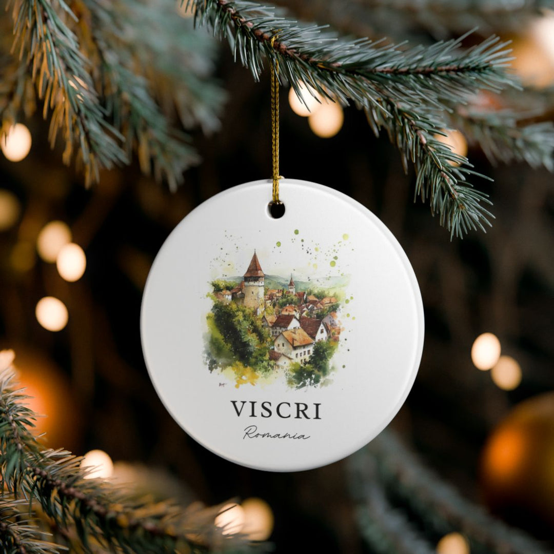 Viscri Romania Ornament: Unique Viscri Souvenir, Viscri Romania Xmas Decor, and Authentic Viscri Gift