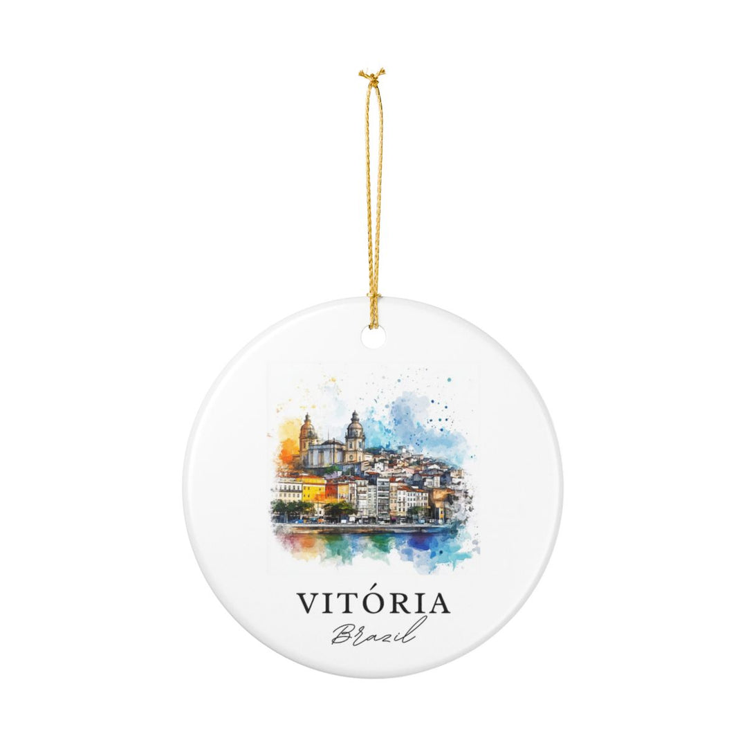 Vitória Brazil Ornament: Unique Vitória Souvenir, Vitória Brazil Xmas Decor, and Authentic Vitória Gift