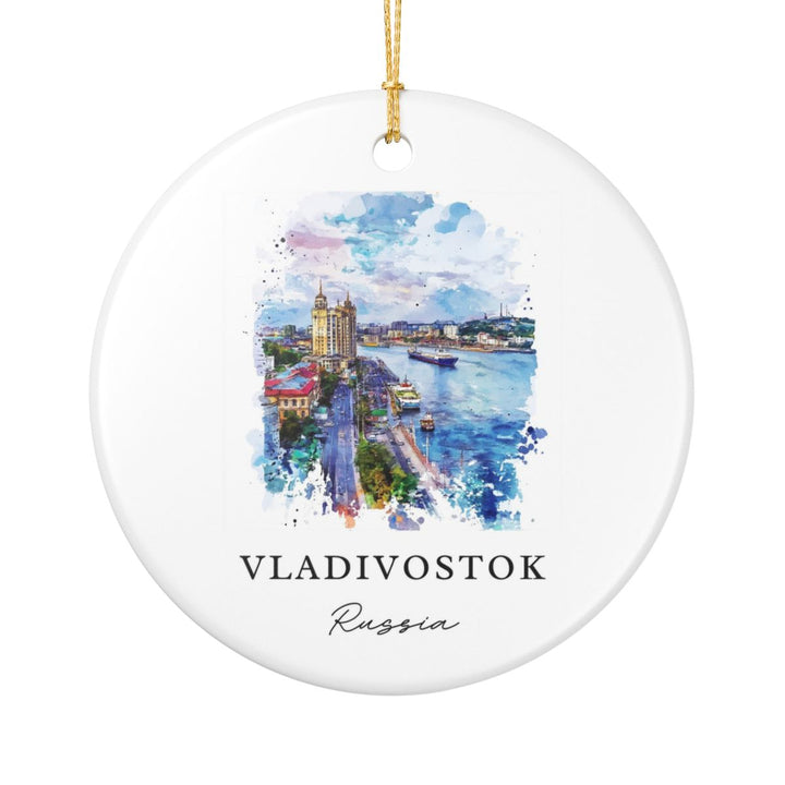Vladivostok Russia Ornament: Unique Vladivostok Souvenir, Vladivostok Russia Xmas Decor, and Authentic Vladivostok Gift
