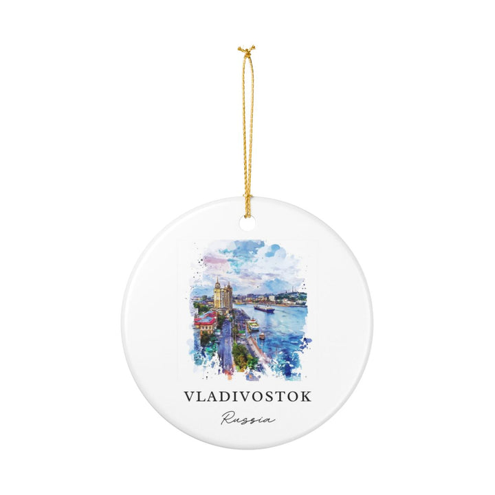 Vladivostok Russia Ornament: Unique Vladivostok Souvenir, Vladivostok Russia Xmas Decor, and Authentic Vladivostok Gift