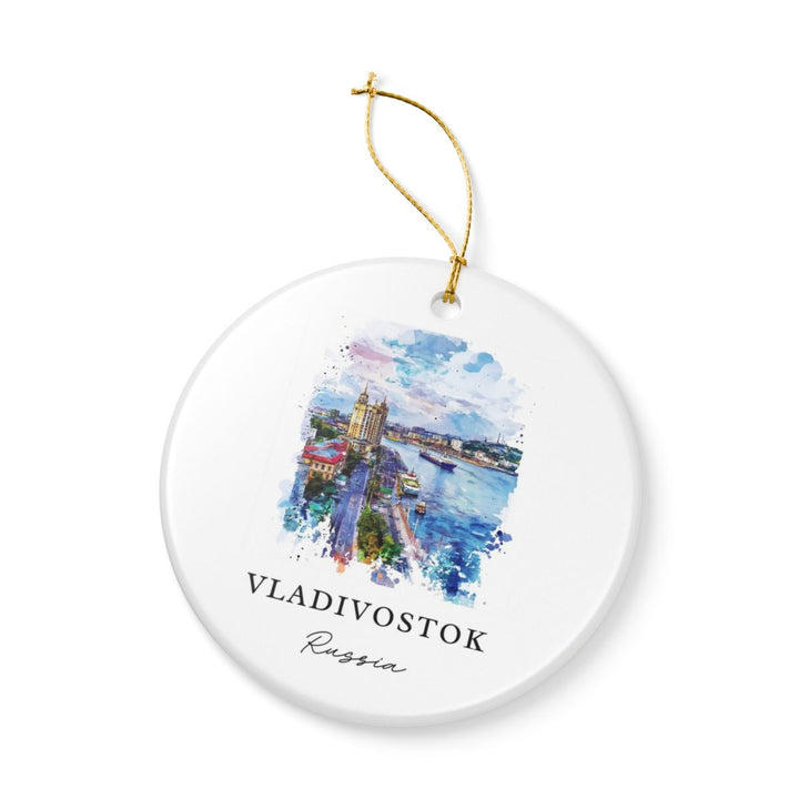 Vladivostok Russia Ornament: Unique Vladivostok Souvenir, Vladivostok Russia Xmas Decor, and Authentic Vladivostok Gift