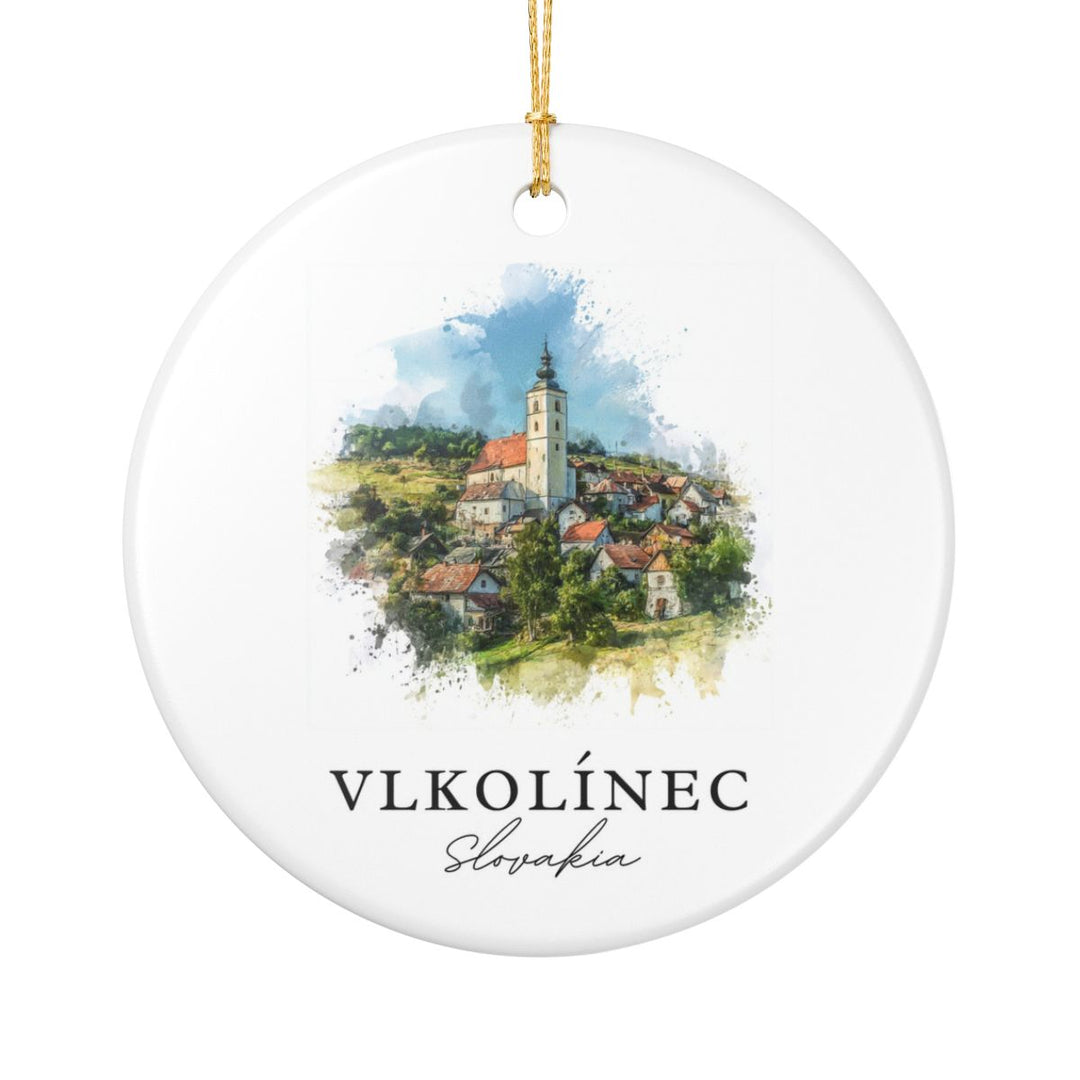 Vlkolinec Slovakia Ornament: Unique Vlkolinec Souvenir, Vlkolinec Slovakia Xmas Decor, and Authentic Vlkolinec Gift