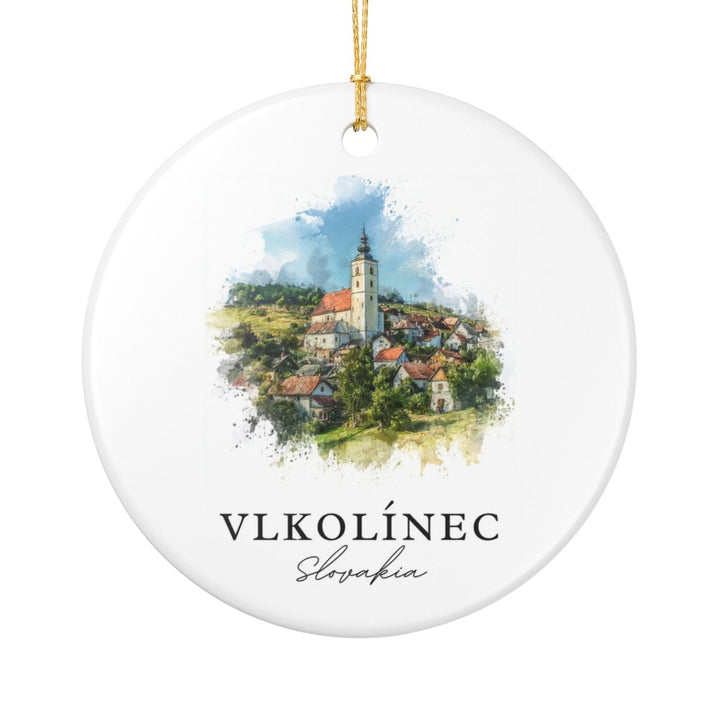 Vlkolinec Slovakia Ornament: Unique Vlkolinec Souvenir, Vlkolinec Slovakia Xmas Decor, and Authentic Vlkolinec Gift