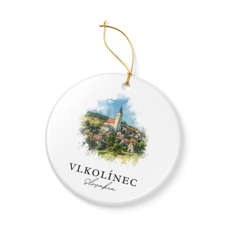 Vlkolinec Slovakia Ornament: Unique Vlkolinec Souvenir, Vlkolinec Slovakia Xmas Decor, and Authentic Vlkolinec Gift