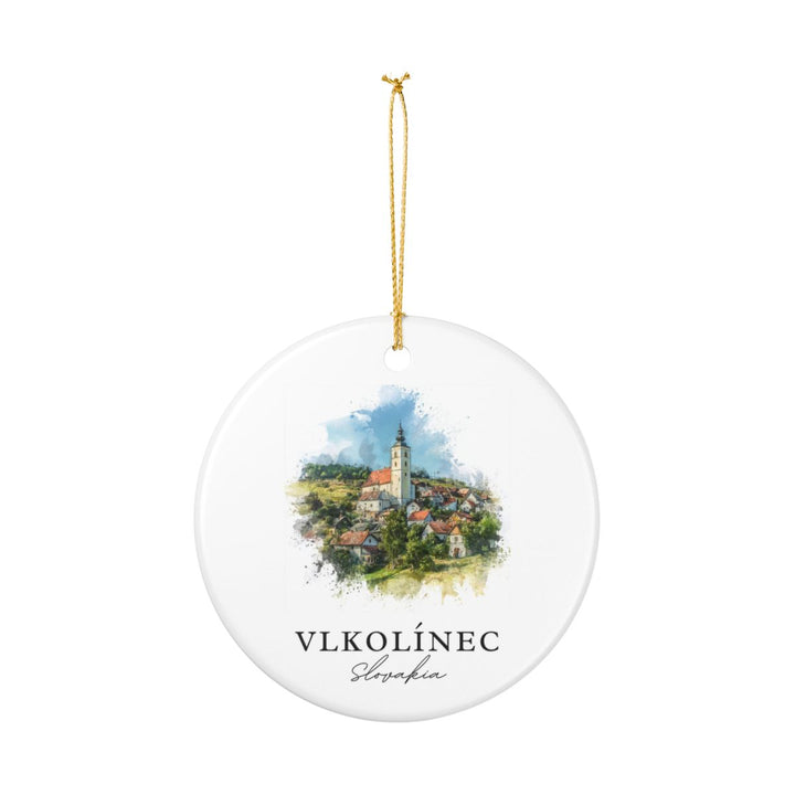 Vlkolinec Slovakia Ornament: Unique Vlkolinec Souvenir, Vlkolinec Slovakia Xmas Decor, and Authentic Vlkolinec Gift