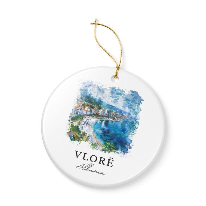 Vlore Albania Ornament: Unique Vlore Albania Souvenir, Vlore Albania Xmas Decor, and Authentic Vlore Albania Gift