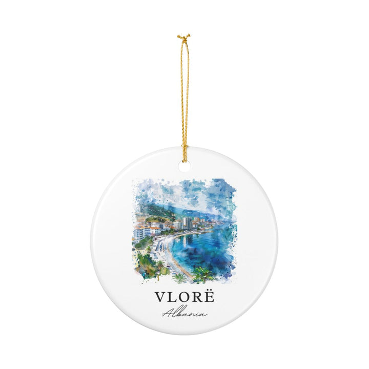 Vlore Albania Ornament: Unique Vlore Albania Souvenir, Vlore Albania Xmas Decor, and Authentic Vlore Albania Gift
