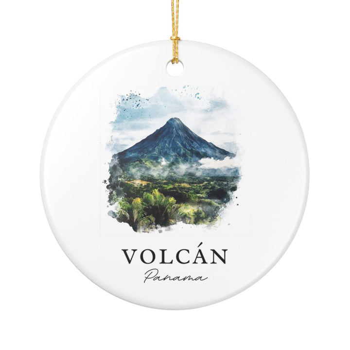 Volcán Panama Ornament: Unique Volcán Panama Souvenir, Volcán Panama Xmas Decor, and Authentic Volcán Panama Gift