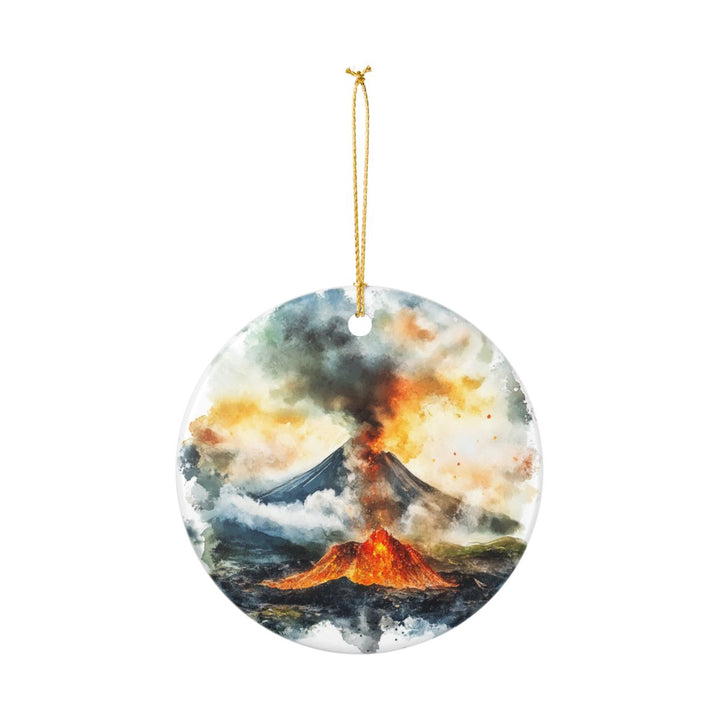 Volcano Village Hawaii USA Ornament: Unique Volcano Village Souvenir, Volcano Village Hawaii Xmas Decor, and Authentic Volcano Village Gift
