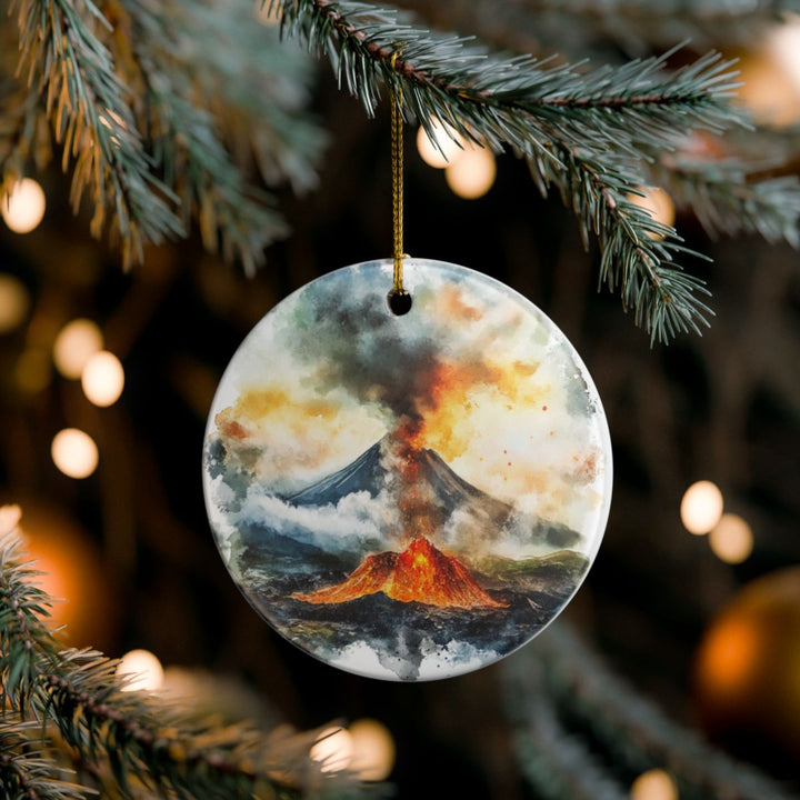 Volcano Village Hawaii USA Ornament: Unique Volcano Village Souvenir, Volcano Village Hawaii Xmas Decor, and Authentic Volcano Village Gift