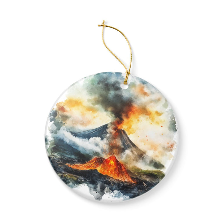Volcano Village Hawaii USA Ornament: Unique Volcano Village Souvenir, Volcano Village Hawaii Xmas Decor, and Authentic Volcano Village Gift