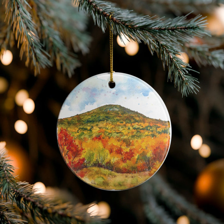 Wachusett Mountain Ornament: Unique Wachusett Mountain Souvenir, Wachusett Mountain Xmas Decor, and Authentic Wachusett Mountain Gift