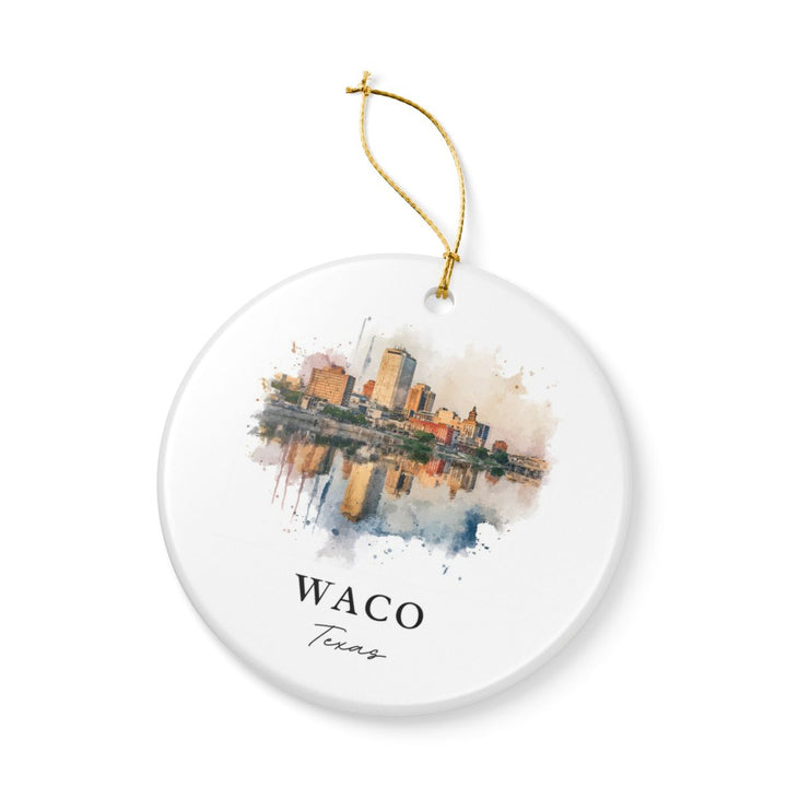 Waco Texas Ornament: Unique Waco Souvenir, Waco Texas Xmas Decor, and Authentic Waco Gift