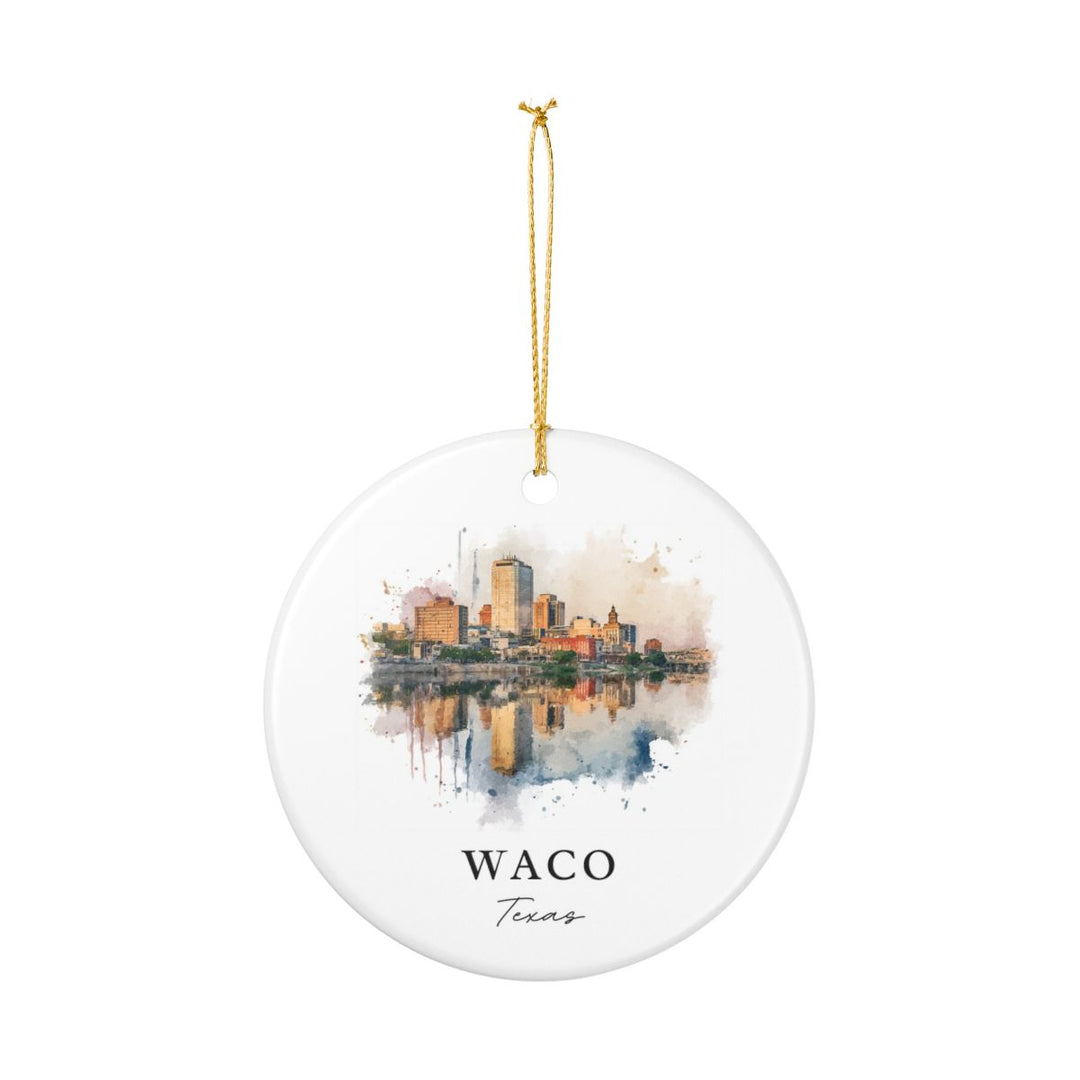 Waco Texas Ornament: Unique Waco Souvenir, Waco Texas Xmas Decor, and Authentic Waco Gift
