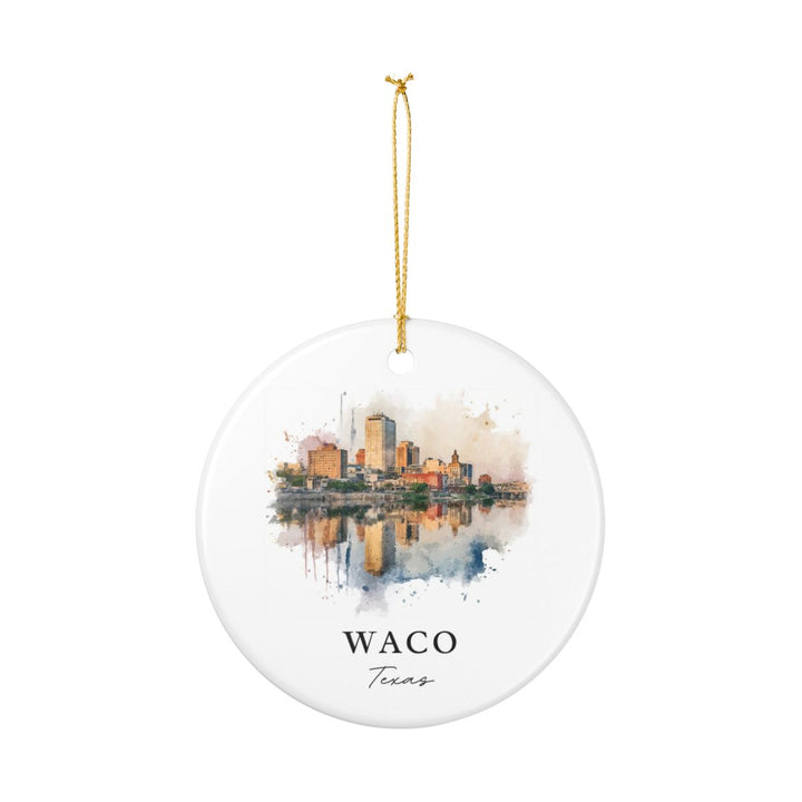 Waco Texas Ornament: Unique Waco Souvenir, Waco Texas Xmas Decor, and Authentic Waco Gift