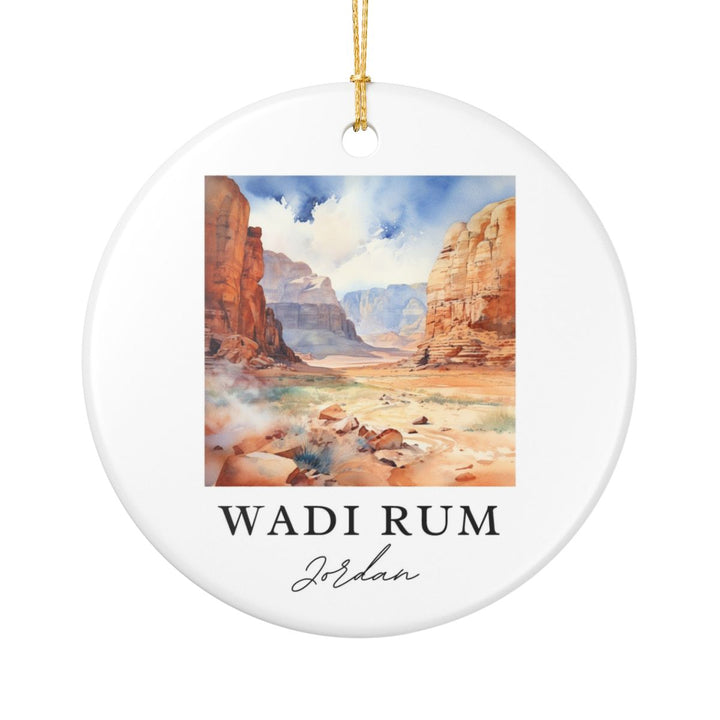 Wadi Rum Jordan Ornament: Unique Wadi Rum Souvenir, Wadi Rum Jordan Xmas Decor, and Authentic Wadi Rum Gift
