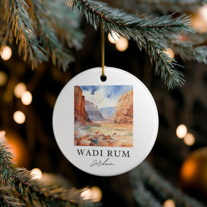 Wadi Rum Jordan Ornament: Unique Wadi Rum Souvenir, Wadi Rum Jordan Xmas Decor, and Authentic Wadi Rum Gift