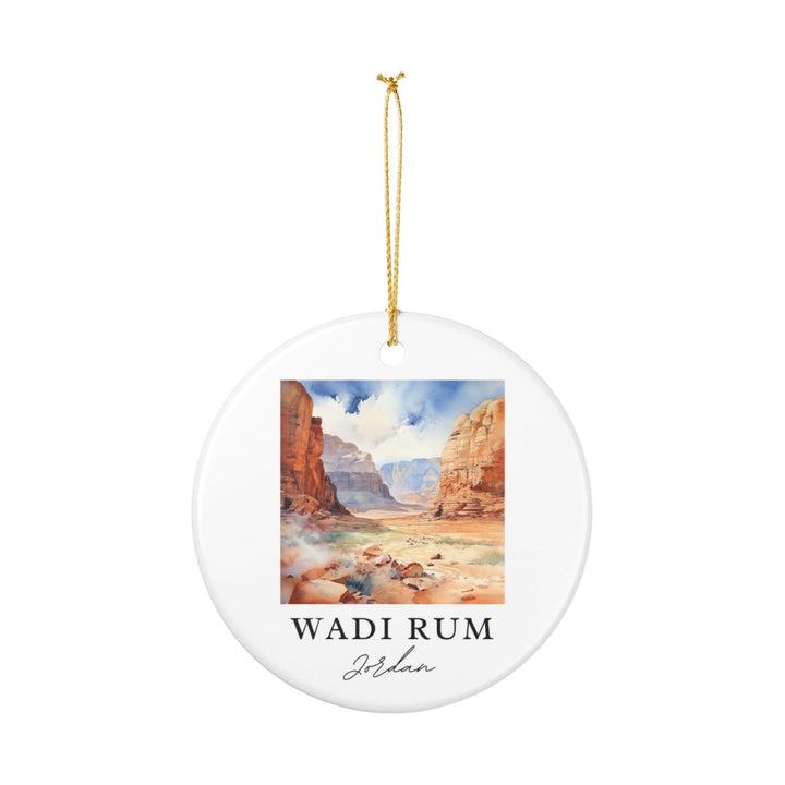 Wadi Rum Jordan Ornament: Unique Wadi Rum Souvenir, Wadi Rum Jordan Xmas Decor, and Authentic Wadi Rum Gift