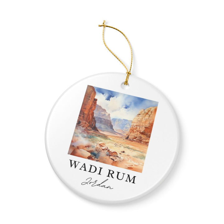 Wadi Rum Jordan Ornament: Unique Wadi Rum Souvenir, Wadi Rum Jordan Xmas Decor, and Authentic Wadi Rum Gift