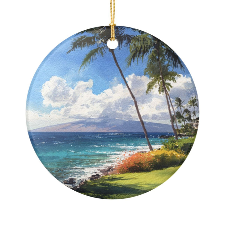 Wailea Hawaii Ornament: Unique Wailea Souvenir, Wailea Hawaii Xmas Decor, and Authentic Wailea Gift