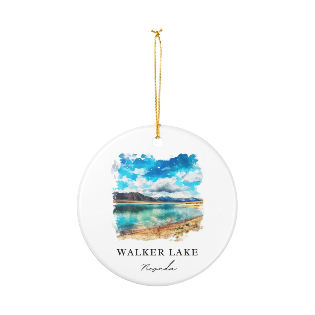 Walker Lake Nevada USA Ornament: Unique Walker Lake Souvenir, Walker Lake Nevada Xmas Decor, and Authentic Walker Lake Gift