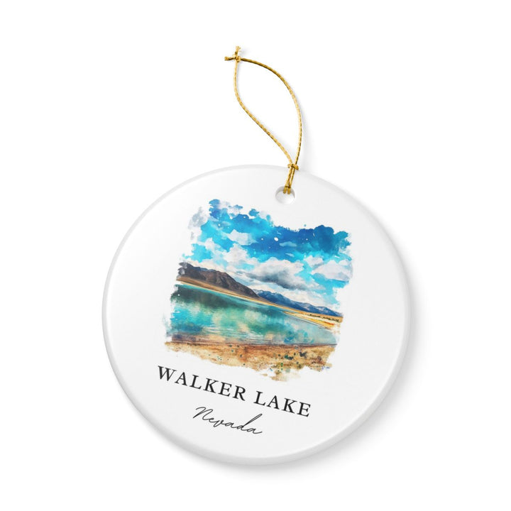 Walker Lake Nevada USA Ornament: Unique Walker Lake Souvenir, Walker Lake Nevada Xmas Decor, and Authentic Walker Lake Gift
