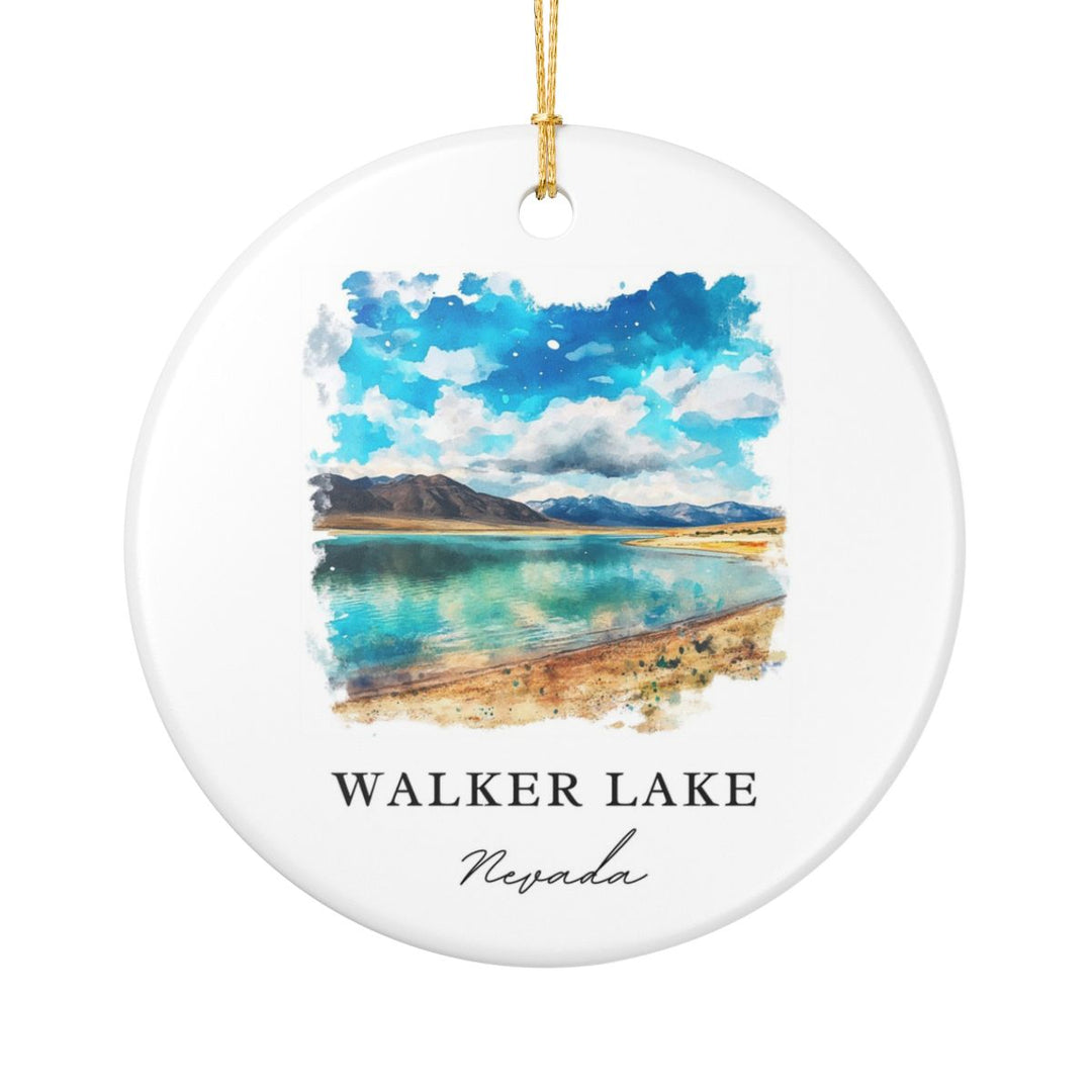 Walker Lake Nevada USA Ornament: Unique Walker Lake Souvenir, Walker Lake Nevada Xmas Decor, and Authentic Walker Lake Gift