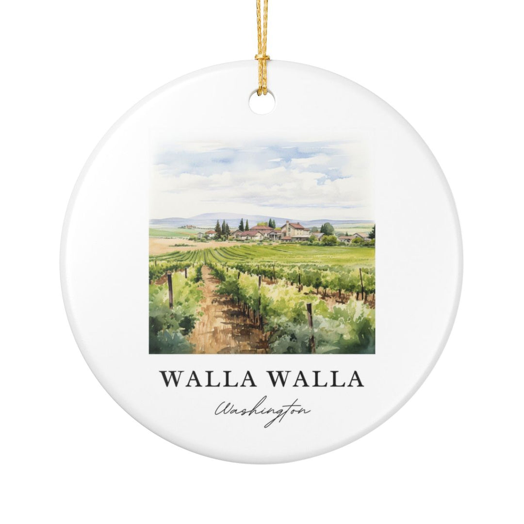 Walla Walla Wineries Washington Ornament: Unique Walla Walla Wineries Souvenir, Walla Walla Wineries Washington Xmas Decor