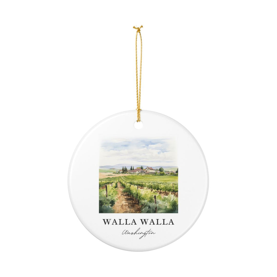 Walla Walla Wineries Washington Ornament: Unique Walla Walla Wineries Souvenir, Walla Walla Wineries Washington Xmas Decor