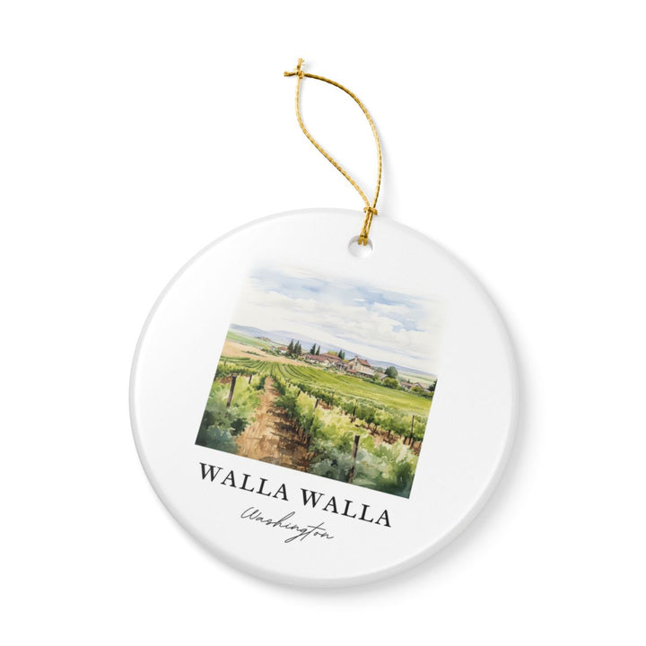 Walla Walla Wineries Washington Ornament: Unique Walla Walla Wineries Souvenir, Walla Walla Wineries Washington Xmas Decor