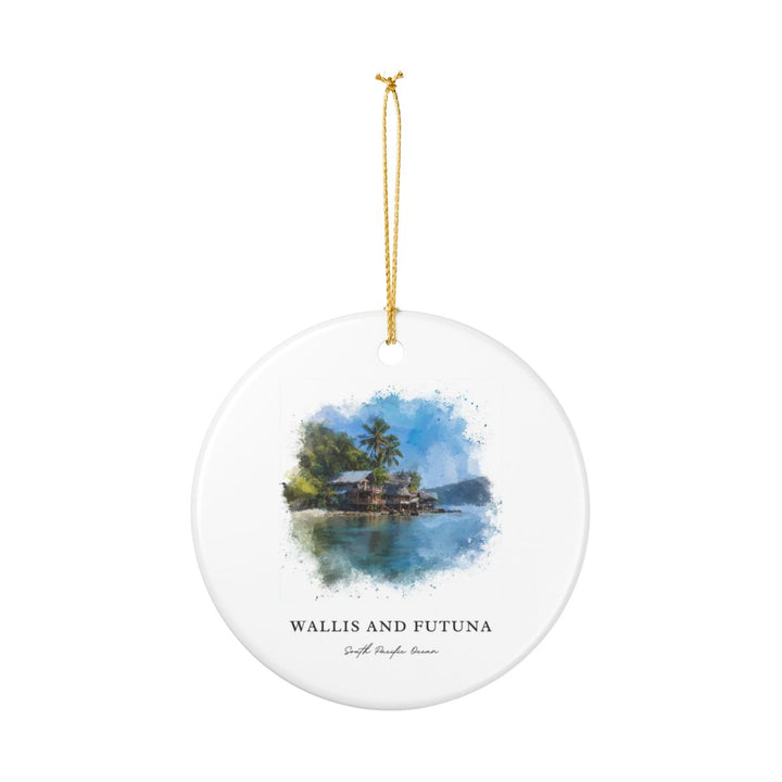 Wallis and Futuna South Pacific Ornament: Unique Wallis and Futuna South Pacific Souvenir, Wallis and Futuna South Pacific Xmas Decor